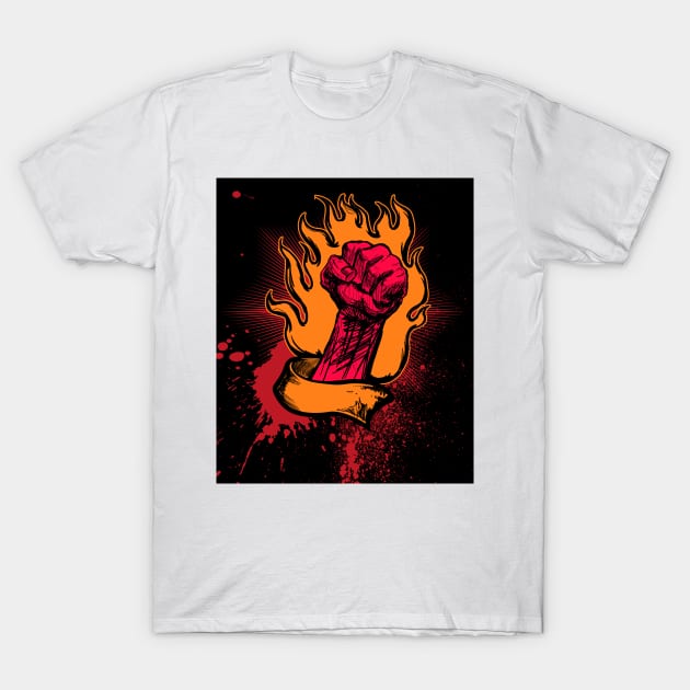 Fire Fist T-Shirt by Wear Your Story